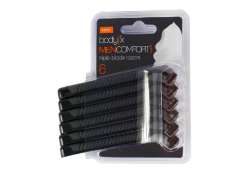 BODY-X WEGWERPSCHEERMESJES 3 MESJES MEN COMFORT / 6 STUKS