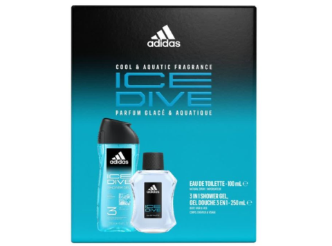 ADIDAS GIFTSET ICE DIVE EDT 100ML + DOUCHE 250ML