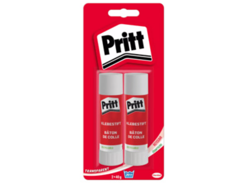 PRITT LIJMSTIFT 2X40GR TRANSPARANT