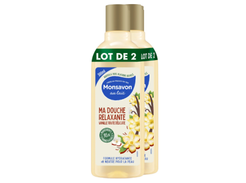 MONSAVON DOUCHE VANILLE LOT DE 2 X 300ML