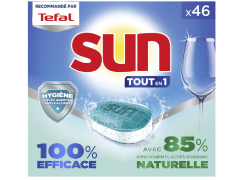 SUN VAATWASTABLETTEN TOUT EN 1 HYGIENE 46 TABS