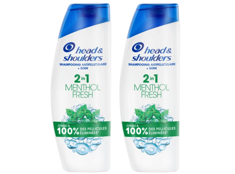 HEAD & SHOULDERS SHAMPOO 2IN1 MENTHOL FRESH 2X300ML