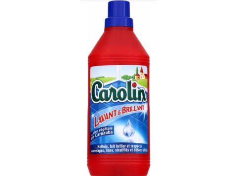 CAROLIN VLOERREINIGER 1L GLANS & REINIG MET CARNAUBAWAS