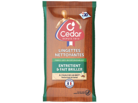 O'CEDAR REINIGINGSDOEKJES LIJNOLIE BOIS DE SANTAL 20PCS