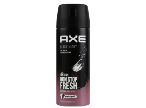 AXE DEODORANT SPRAY BLACK NIGHT 150ML