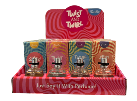 DISPLAY SENTIO TWIST AND TWIRL EAU DE PARFUM 20X50ML + 4 TESTERS 15ML
