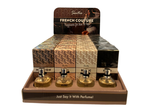 DISPLAY SENTIO FRENCH COUTURE EAU DE TOILETTE 20X50ML + 4 TESTERS 15ML