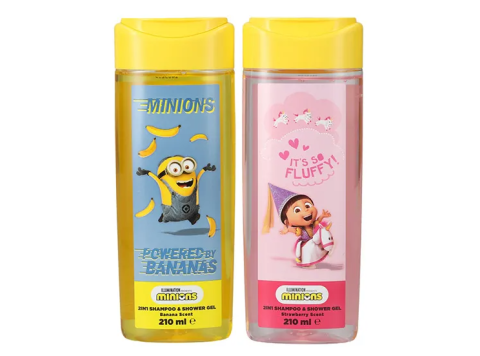 MINIONS DESPICABLE ME SHAMPOO & SHOWER GEL 210ML ASSORTIMENT 12ST