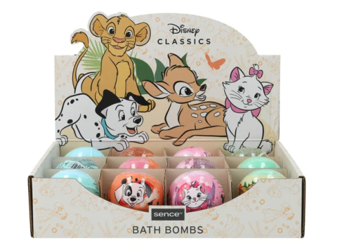 SENCE DISPLAY DISNEY CLASSICS BATH BOMBS 12ST 4 SOORTEN