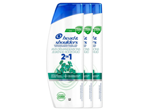 HEAD & SHOULDERS SHAMPOO 2IN1 JEUKENDE HOOFDHUID 3X300ML