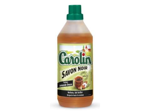 CAROLIN SAVON NOIR PARFUM AMANDE 1L