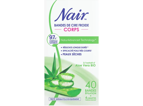 NAIR KOUDE WAX STRIPS 40 STUKS LICHAAM ALOE VERA