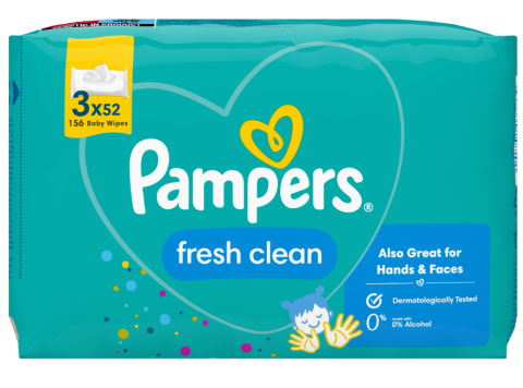 PAMPERS DOEKJES FRESH CLEAN 3X52ST