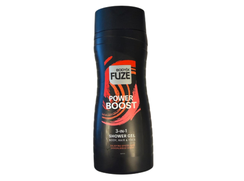 BODY-X FUZE 3IN1 DOUCHEGEL POWER BOOST 300ML