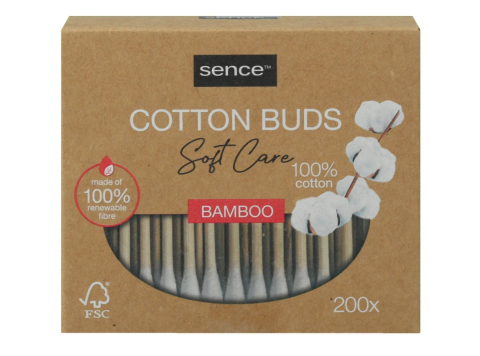 SENCE COTTON BUDS 200PCS BAMBOO