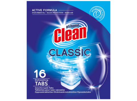 AT HOME CLEAN VAATWASTABLETTEN 16X13GR CLASSIC