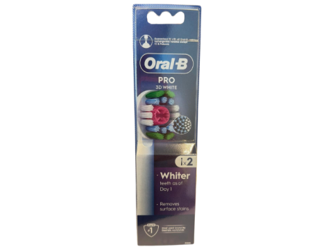ORAL-B PRO WHITE OPZETBORSTELS 2PCS