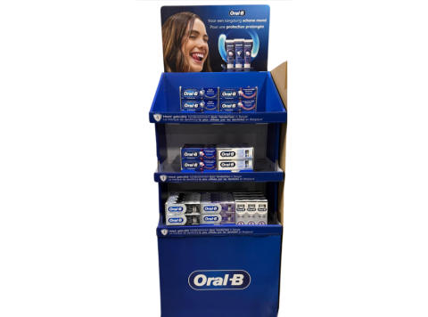 DISPLAY ORAL-B TANDPASTA 84ST MIXED
