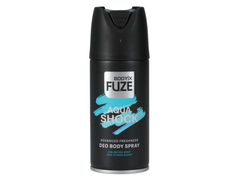 BODY-X FUZE DEO SPRAY 150ML AQUA SHOCK