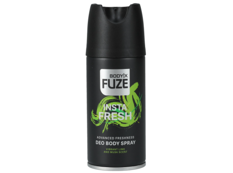 BODY-X FUZE DEO SPRAY 150ML INSTA FRESH