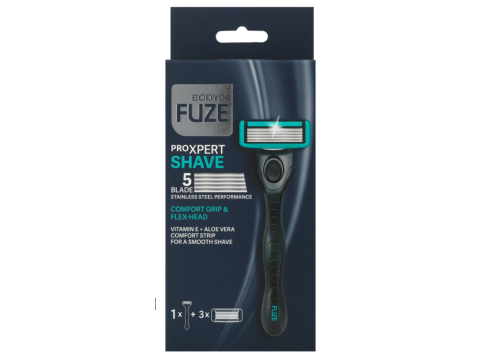 BODY-X FUZE 1 SCHEERMES + 3 REFILL 5BLADE