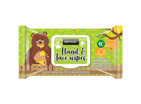 SENCE VOCHTIGE DOEKJES VOOR DE HANDEN EN HET GEZICHT40ST