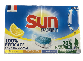 SUN VAATWASTABLETTEN TOUT EN 1 30ST CITRON