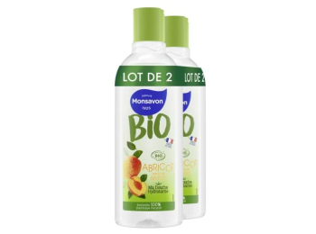 MONSAVON BIO DOUCHE ABRICOT POINTE DE BASILIC LOT DE 2X300ML