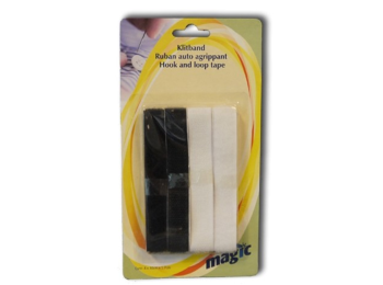 MAGIC KLITBAND ZWART EN WIT 30 CM X 1,7 CM