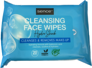 SENCE GEZICHTSREINIGINGSDOEKJES HYDRO SHOCK 20ST