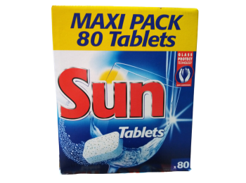 SUN VAATWASTABLETTEN MAXI PACK 80 PCS REGULAR