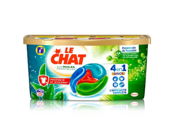 LE CHAT 4 EN 1 PODS PROPRETE ET HYGIENE 25 PCS
