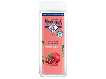LE PETIT MARSEILLAIS DOUCHE 400ML GRANAATAPPEL TRANSPARANT