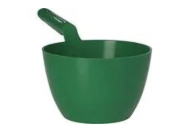 VIKAN RONDE SCHEP GROEN 335X190X123 MM POLIPROPYLEEN