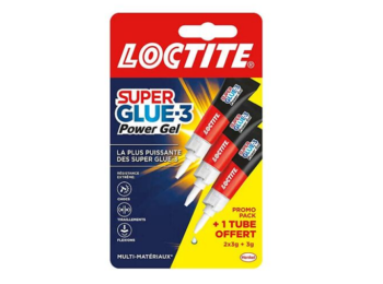 LOCTITE SUPER GLUE POWER GEL PROMO PACK 2X3GR + 3GR GRATIS