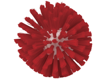 VIKAN WORMHUISBORSTEL ROOD ZACHT 120MM D 135 MM - MEDIUM POLYESTER