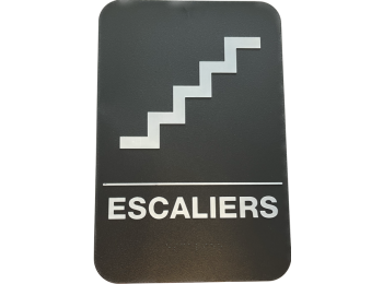 SIGNAALBORD ESCALIERS MET DUBBELZIJDIGE TAPE & BRAILLE