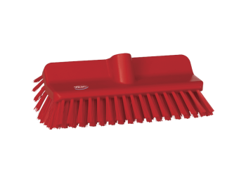 VIKAN SCHUURBORSTEL ROOD MET BORSTELHOEK MEDIUM 110X145X245 MM