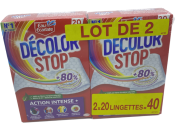 DECOLOR STOP LOT DE 2 X 20 DOEKJES ACTION INTENSE