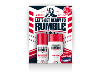 LETS GET READY TO RUMBLE GIFTSET KNOCK OUT BODY SPRAY + BODY WASH + WRISTBAND