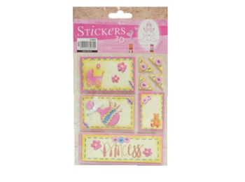 STICKERS 3D PRINSES