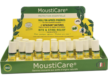 DISPLAY MOUSTICARE ROLL-ON APRES PIQURES 5ML 24 STUKS