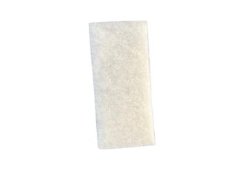 SCHUURPAD 25 CM X 10 CM X 2 CM WIT