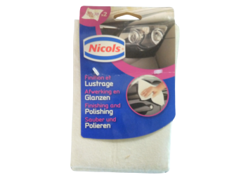 NICOLS AUTO WASSET VAATDOEK WIT X 2
