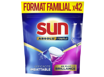 SUN VAATWASTABLETTEN 42 TABS ABSOLU BRILLIANCE FORMAT FAMILIAL