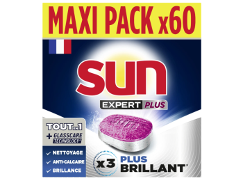 SUN VAATWASTABLETTEN EXPERT PLUS 60 TABS MAXI PACK
