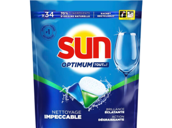 SUN OPTIMUM VAATWASTABLETTEN TOUT EN 1 34TABS