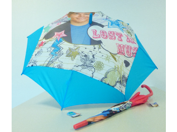 PARAPLU HIGH SCHOOL MUSICAL GROOT MODEL(BLAUW EN ROSE)