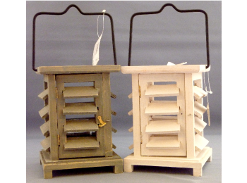 HOUTEN LANTAARN + THEELICHTJE