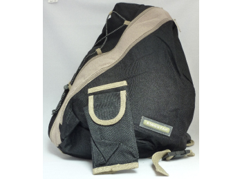 RUGZAK MANHATTAN (ZWART / BEIGE)